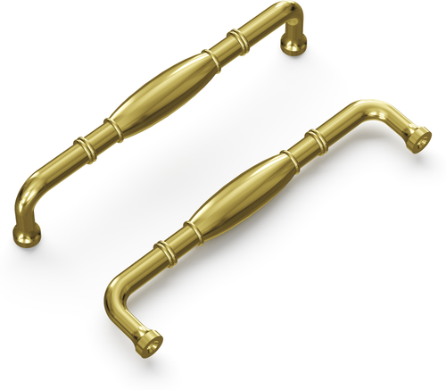 Williamsburg Collection Pull 5-1/16'' cc Polished Brass Finish P3052-PB