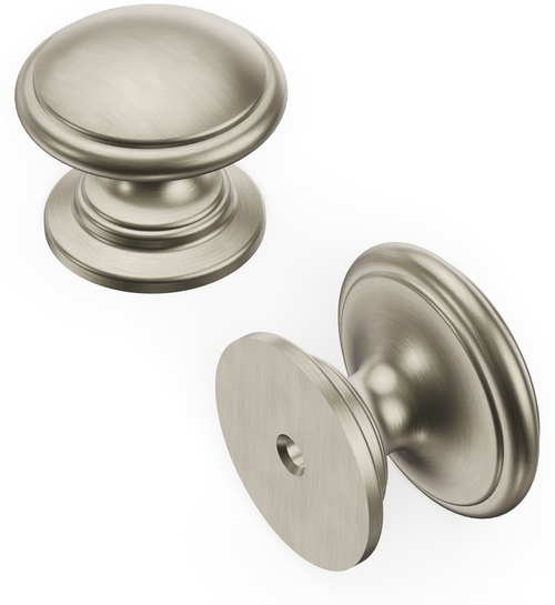 Williamsburg Collection Knob 1-1/4'' Diameter Satin Nickel Finish P3053-15