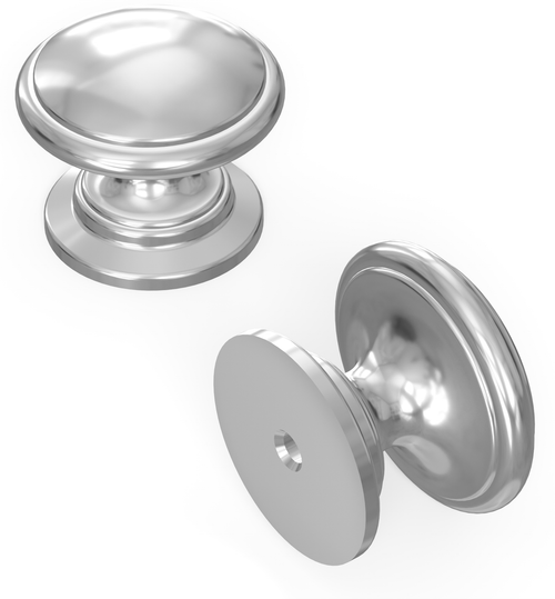 Williamsburg Collection Knob 1-1/4'' Diameter Chrome Finish P3053-CH