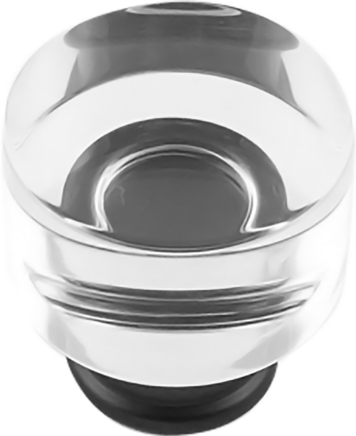 Midway Collection Knob 1-1/4'' Diameter Crysacrylic with Matte Black Finish P3709-CAMB