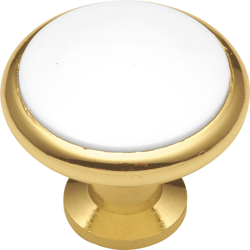 Tranquility Collection Knob 1-5/16'' Diameter White Finish P427-W