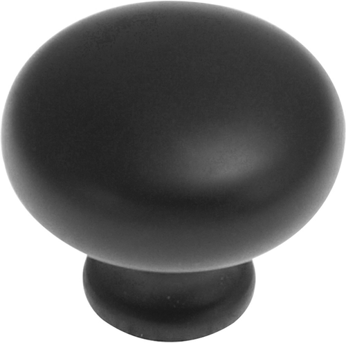 Cottage Collection Knob 1-1/4'' Diameter Matte Black Finish P771-MB