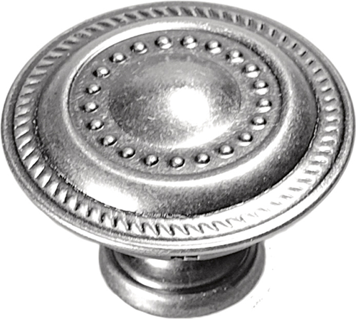 Manor House Collection Knob 1-1/4'' Diameter Silver Stone Finish P8196-ST