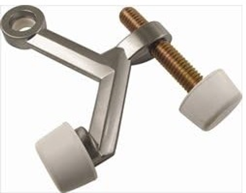 Door Stops Collection Hinge Pin Door Stop Brass 1-7/8'' x 5/8'' Satin Nickel Finish PBH3013-SN