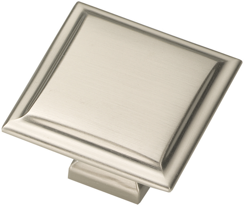 Studio II Collection Knob 1-1/2'' Square Satin Nickel Finish B055577-SN