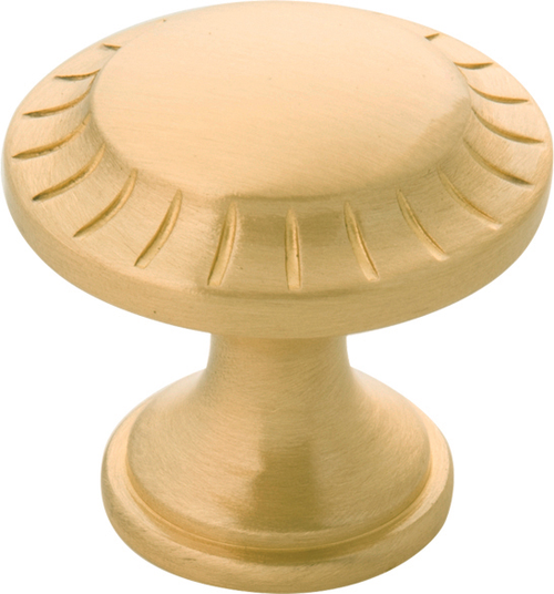 Vintage 1900 Collection Knob 1-3/16'' diam Satin Brass Finish B056553-04