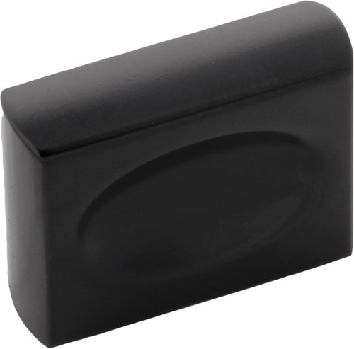 Ingot Collection Knob 1-3/8'' x 7/16'' Matte Black Finish B075644-MB