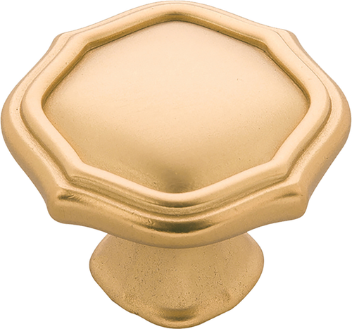 Trellis Collection Knob 1-1/2'' diam Brushed Golden Brass Finish B076137-BGB