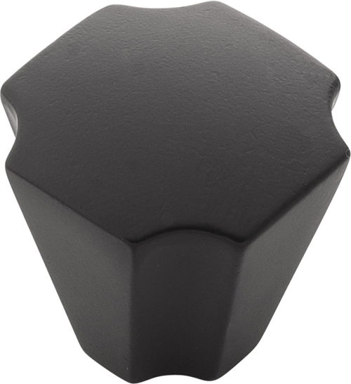 Monarch Collection Knob 1-1/8'' x 1-1/8'' Matte Black Finish B076635-MB