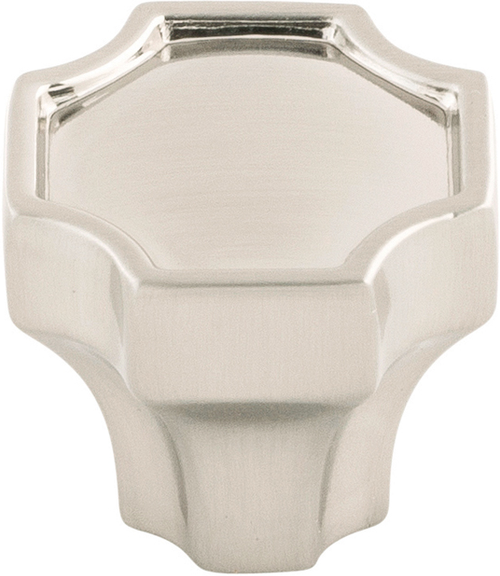 Monarch Collection Knob 1-1/4'' x 1-1/4'' Satin Nickel Finish B076636-SN