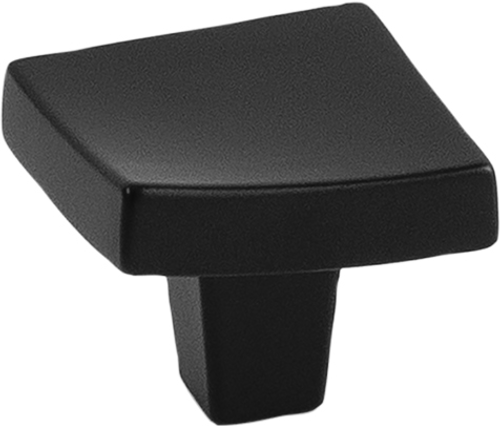 Flex Collection Knob 1-1/4'' Square Matte Black Finish B076716-MB