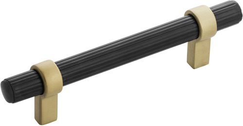 Sinclaire Collection Pull 3-3/4'' cc Matte Black & Brushed Golden Brass Finish B076888-MBBGB