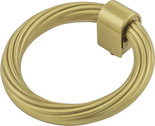 Bijou Sybil Collection Ring Pull 2-7/8'' x 2-3/4'' Brushed Golden Brass Finish B076986-BGB