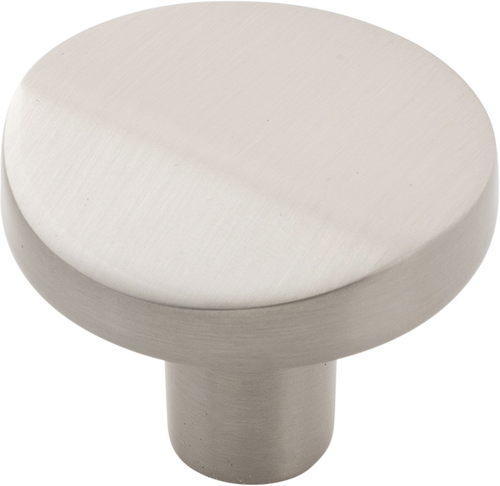 Veer Collection Knob 1-3/8'' diam Satin Nickel Finish B077153-SN