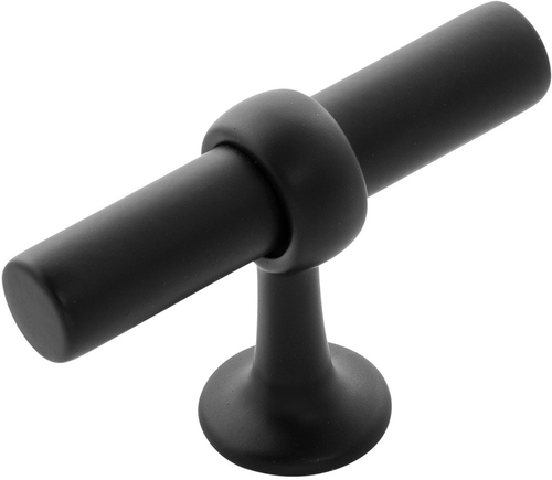 Ostia Collection T-Knob 2-1/2'' X 13/16'' Matte Black Finish B077328-MB