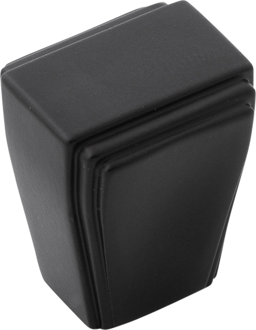 Belleclaire Collection Knob 1'' x 7/8'' Matte Black Finish B077493-MB