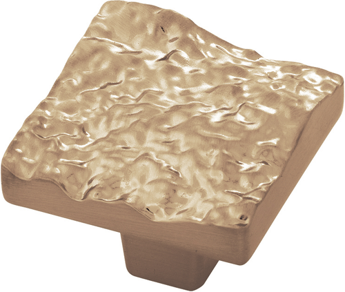 Sandrine Collection Knob 1-3/8'' Square Champagne Bronze Finish B077512-CBZ