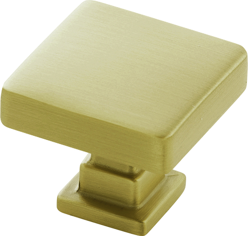 Brighton Collection Knob 1-1/4'' Square Brushed Golden Brass Finish B077889BGB