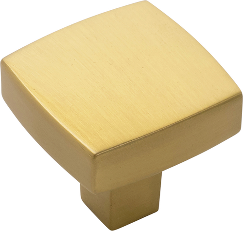Coventry Collection Knob 1-1/4'' Square Brushed Golden Brass Finish B077986BGB