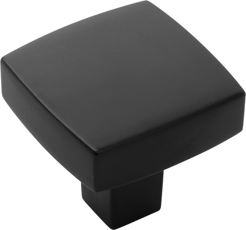 Coventry Collection Knob 1-1/4'' Square Matte Black Finish B077986MB