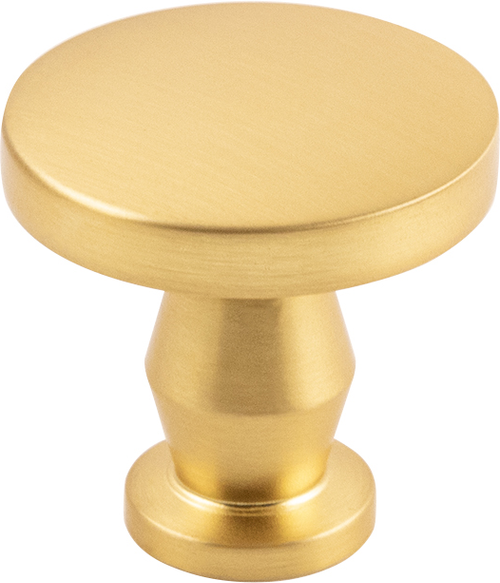 Anders Collection Knob 1-1/4'' diam Brushed Golden Brass Finish B078788BGB