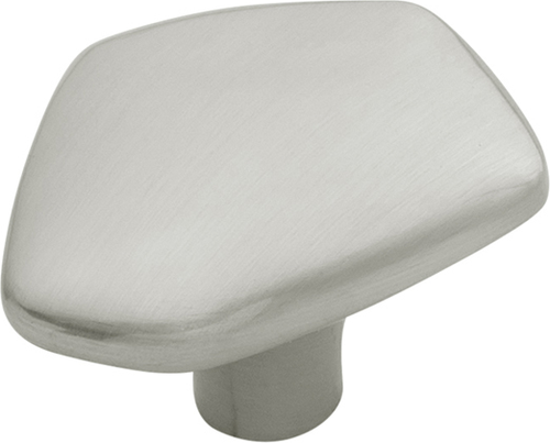 Pebble Collection Knob 1-3/4'' x 1-1/2'' Satin Nickel Finish B079711-SN