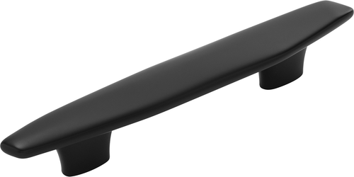 Pebble Collection Pull 3-3/4'' & 5-1/16'' (128mm) cc Matte Black Finish B079714-MB