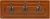 Catania Collection Hook Rail 12'' Long Maple Stained with Refined Bronze Finish C25011-MSRB