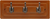 Catania Collection Hook Rail 12'' Long Maple Stained with Refined Bronze Finish C25011-MSRB