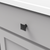 Twist Collection Knob 1-1/4'' Square Black Iron Finish H076014-BI