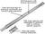 Drawer Slide Center Mount 3/4 Extension 22'' Cadmium Finish P1029/22-2C