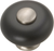 Tranquility Collection Knob 1-1/4'' Diameter Satin Nickel with Black Finish P222-SNB