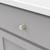 Zephyr Collection Knob 1'' Diameter Satin Nickel Finish P2286-SN