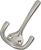 Hooks Collection Coat Hook Triple 5/8'' cc Satin Nickel Finish P25026-SN