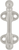 Hooks Collection Coat Hook Double 5/8'' cc Satin Nickel Finish P25029-SN