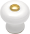 Tranquility Collection Knob 7/8'' Diameter White Finish P3-W