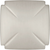 Bridges Collection Knob 1-3/16'' Square Satin Nickel Finish P3230-SN