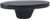 Luna Collection Knob Oval 1-5/8'' x 15/16'' Matte Black Finish P3446-MB