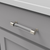 Midway Collection Pull 5-1/16'' cc Crysacrylic with Satin Nickel Finish P3635-CASN
