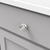 Midway Collection Knob 1-1/4'' Diameter Crysacrylic with Satin Nickel Finish P3709-CASN