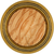 Woodgrain Collection Knob 1-5/16'' Diameter Lancaster Hand Polished & Oak Finish P415-OAK