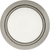 Tranquility Collection Knob 1-1/4'' Diameter Satin Nickel with White Finish P710-SNW