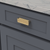 Bijou Linea Collection Pull 3'' cc Brushed Golden Brass Finish B056060-BGB
