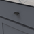 Ingot Collection Knob 1-3/8'' x 7/16'' Matte Black Finish B075644-MB