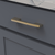 Flex Collection Pull 5-1/16'' cc Brushed Golden Brass Finish B076720-BGB