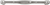 Channel Collection Appliance Pull 12'' cc Brushed Golden Brass Finish B077118-BGB