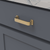Brighton Collection Pull 3-3/4'' cc Brushed Golden Brass Finish B077893BGB