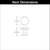 Urbane Collection Knob 1-1/4'' diam Matte Black Finish B077944MB
