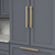 Monroe Collection Appliance Pull 12'' cc Brushed Golden Brass Finish B078832-BGB