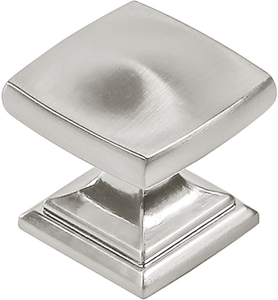 Dover Collection Knob 1-1/4'' Square Satin Nickel Finish H078769SN